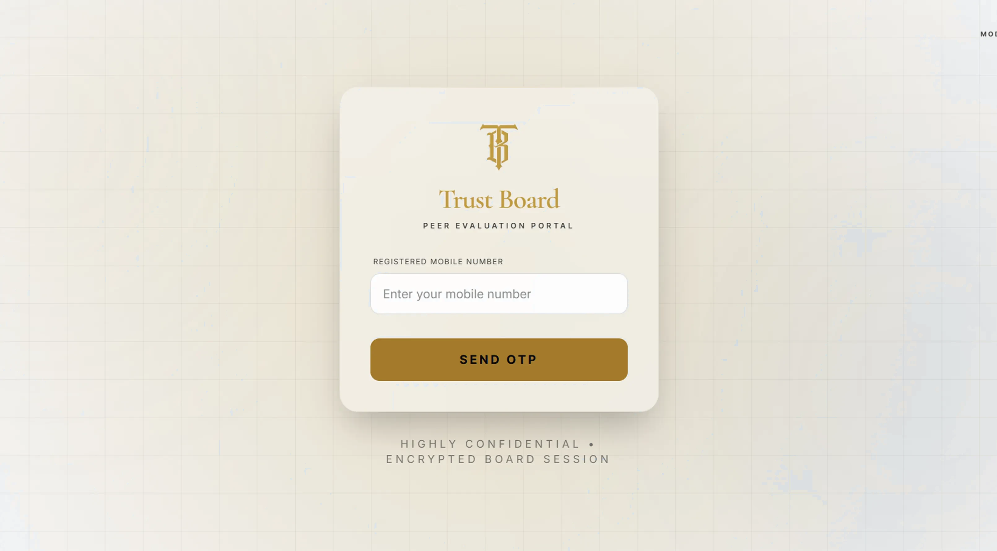 Director Login — TrustBoard